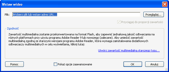 Dodanie wideo w Adobe Acrobat 9 Pro Dodanie wideo w Adobe Acrobat 9 Pro