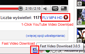 Rozszerzenia FLV Download do Firefox