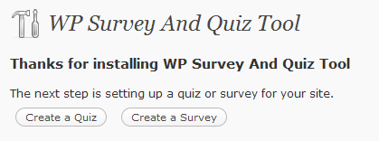 WP Survey And Quiz Tool - Survey/Quizzes