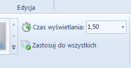 Windows Live Movie Maker - czas wyświetlania efektu